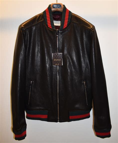 fake gucci leather|gucci original leather jacket.